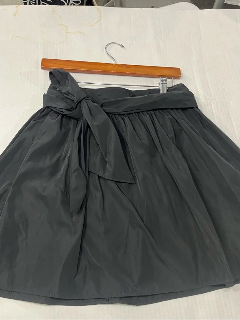 EXPRESS TAFFETA BOW A LINE SKIRT